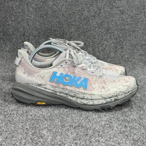 Hoka Speedgoat 6 Trail Running Shoes Men's Size 9 Gray Athletic Outdoor Sneakers